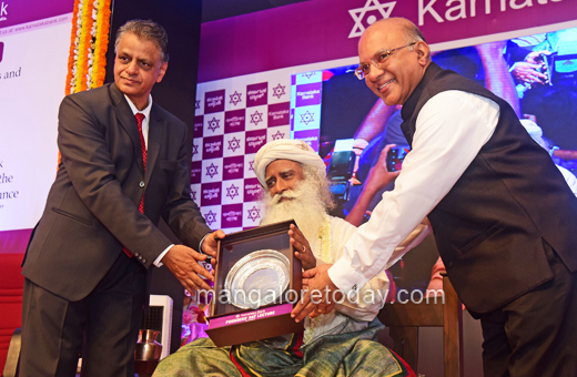 Sadhguru Jaggi Vasudev at Karnataka Bank